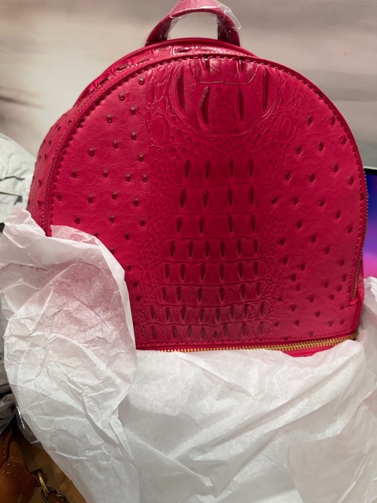 Pink Textured Backpack and Wallet Set - Picture 2 of 6